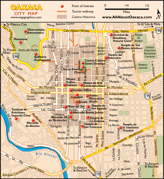 oaxaca-city-map